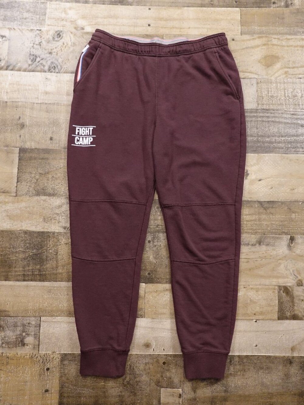 Fourlaps Fight Camp Jogger Sweatpants Men’s Large Burgundy Boxing Athletic